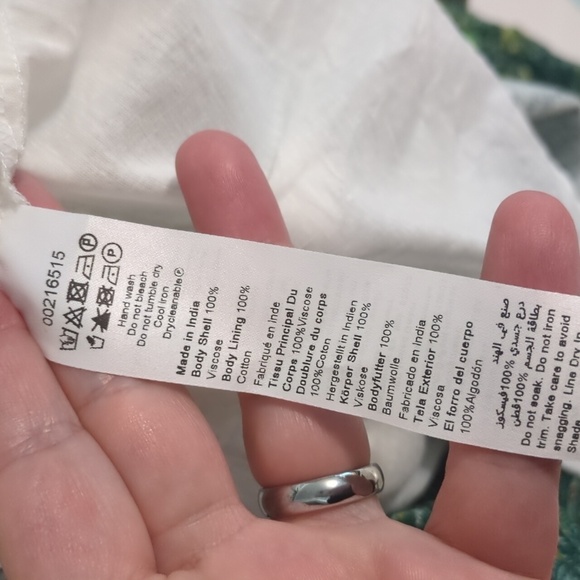 Lady Lux Dress Bohemian Green Design Tiered Midi Dress by Arna York Collection - Picture 10 of 10